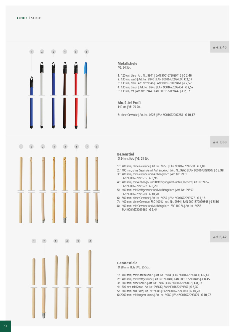 Aledin Sortiment| Katalog 2023