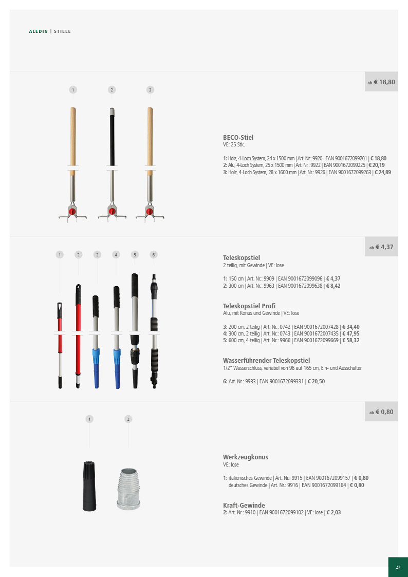 Aledin Sortiment| Katalog 2023