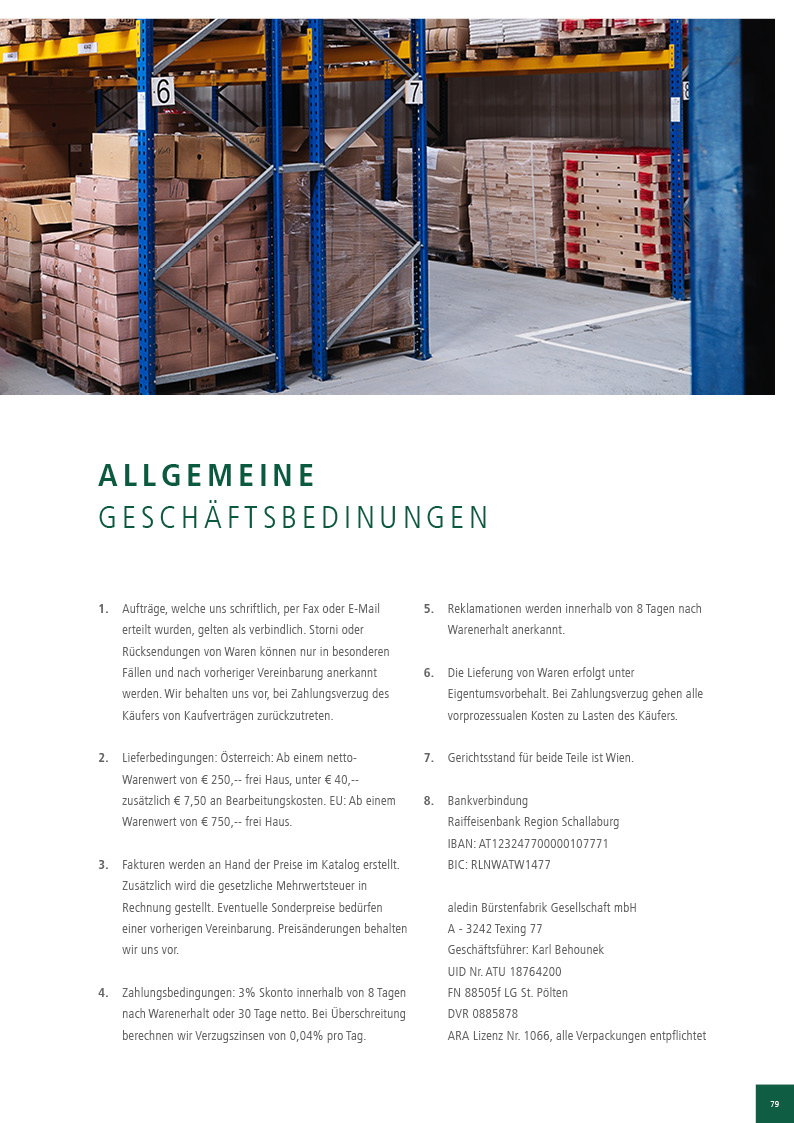 Aledin Sortiment| Katalog 2023